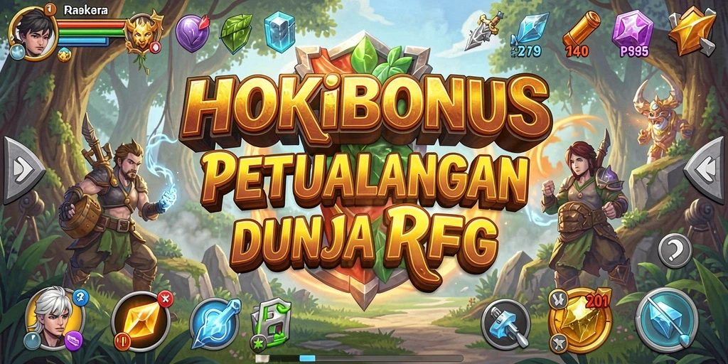 Gameplay seru dalam HOKIBONUS yang penuh petualangan RPG.