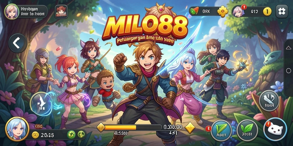 Screenshot <strong>MILO88</strong> menampilkan gameplay menakjubkan dari karakter anime yang beraksi.