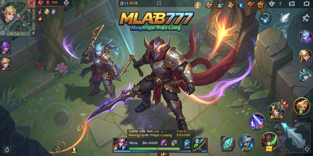 Tampilan gameplay MLBB777 yang menarik dan menawan.