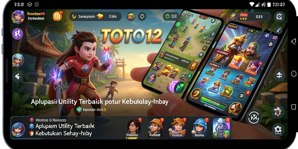 Tampilan antarmuka aplikasi TOTO12 yang menarik dan user-friendly.