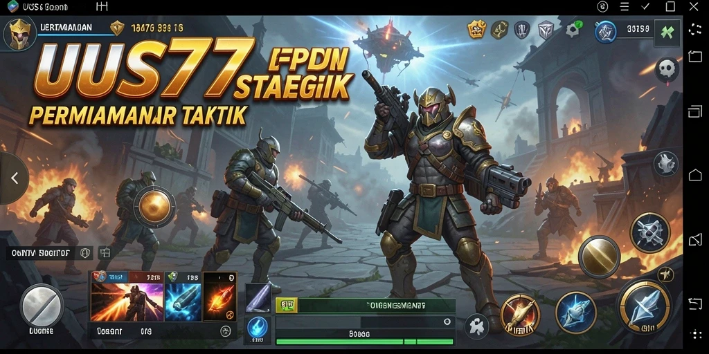 Tampilan gameplay menegangkan dari UUS777 yang penuh strategi.